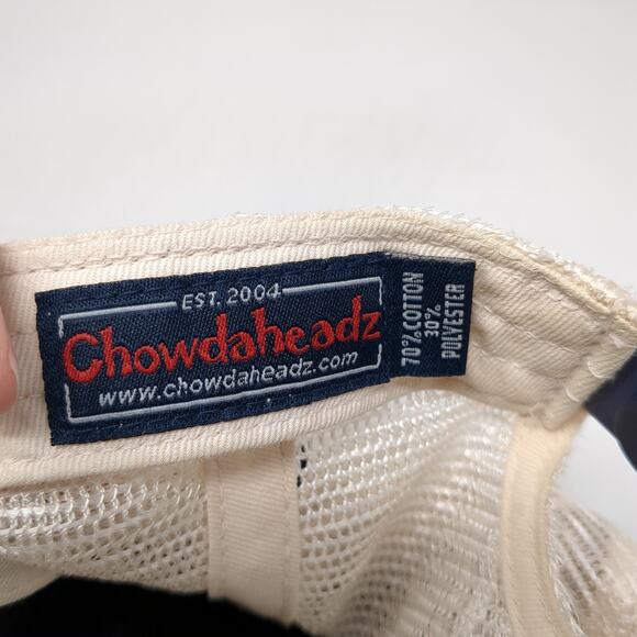 Fenway Snapback Trucker Hat Blue One Size Adjustable Mesh Back Chowdaheadz - Picture 9 of 9